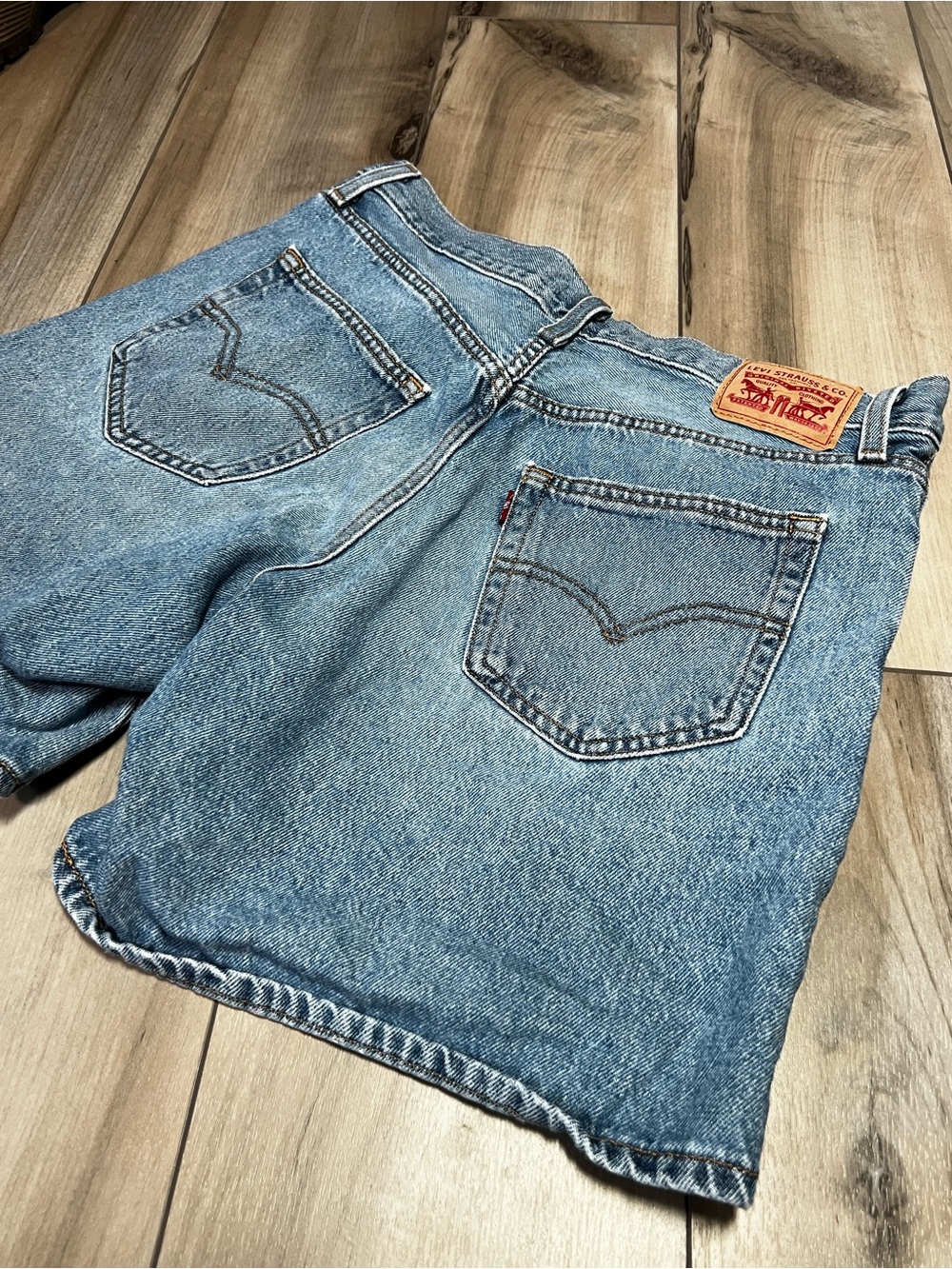 Levi's 100% Cotton Light Blue Denim Cutoff Shorts Women’s 30